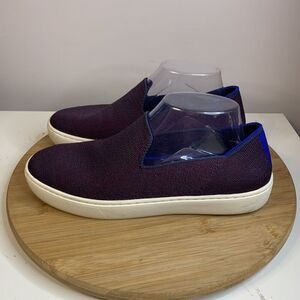 Rothys The Original Womens Size 9 Slip On Sneakers Shoes Purple Blue